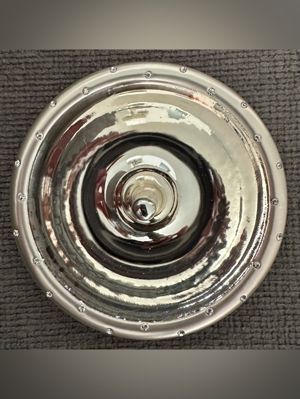 Lenox devotion ring holder 2.5in silver plate some scratches $8 firm